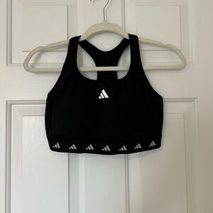 Adidas Black and White Sports Bra